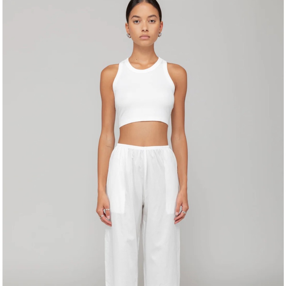 LESET Kelly racerback tank - white, size xs